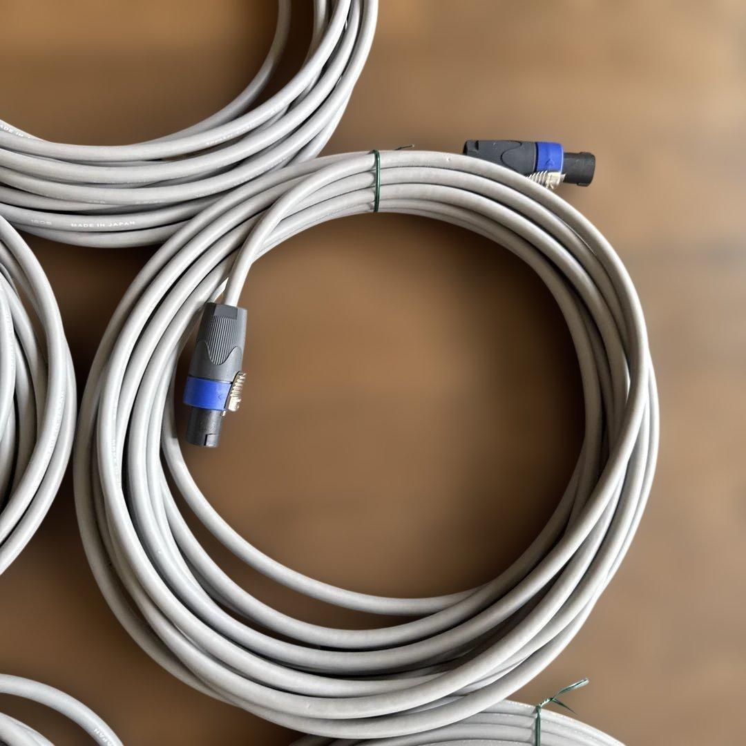 ［新品:最終価格］カナレ　スピーカーケーブル　10m 5本セット①