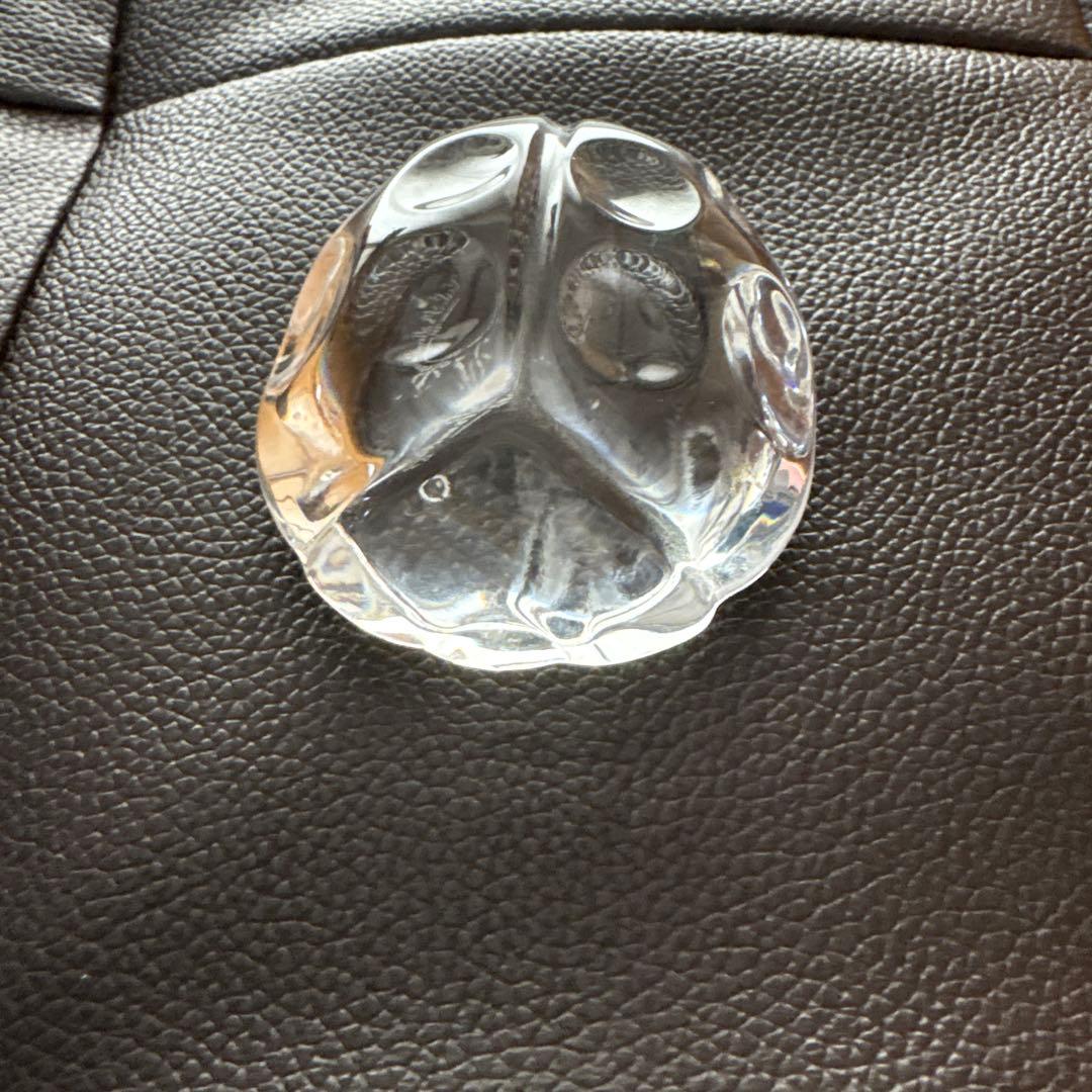 Val Saint Lambert てんとう虫型　ガラス置物