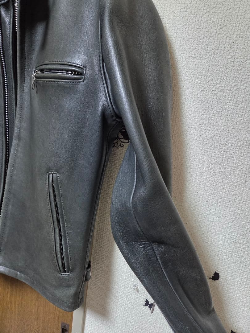 schott 641 シングルライダースジャケット36