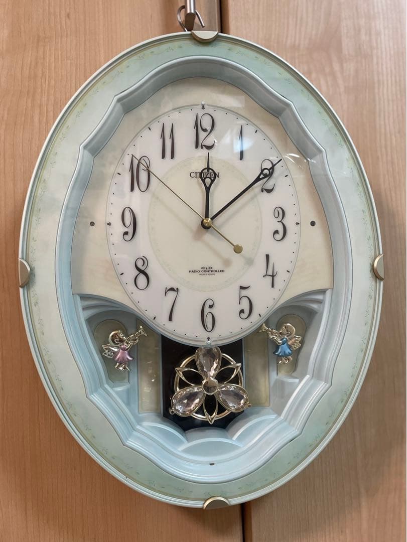 最終値下げ！からくり時計　パルミューズm479 掛け時計　電波時計　振り子　廃盤