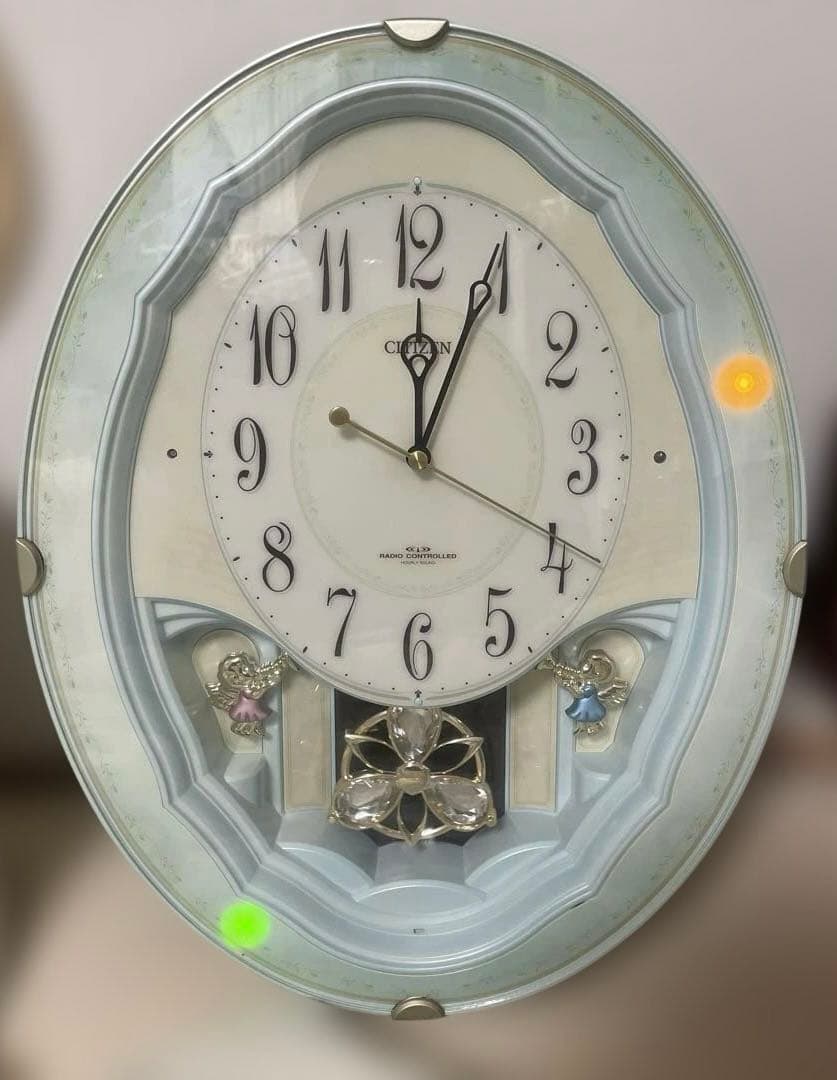 最終値下げ！からくり時計　パルミューズm479 掛け時計　電波時計　振り子　廃盤