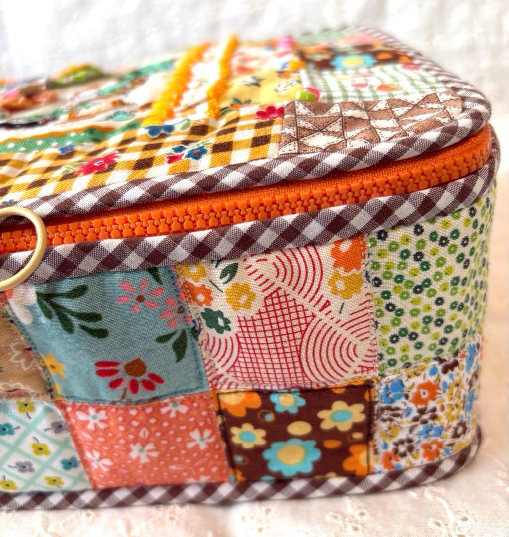 オーダー品ご確認用‼️♥︎ハンドメイド♥︎ミックルペペパッチワークBIGバニティポーチ