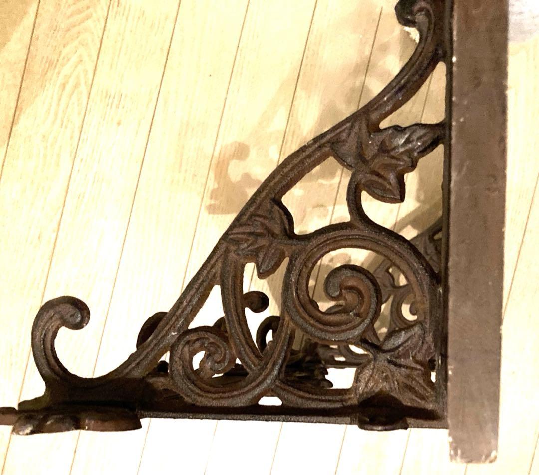 【レア】ヴィンテージ フレンチカントリー　ウォールシェルフ　フック付き