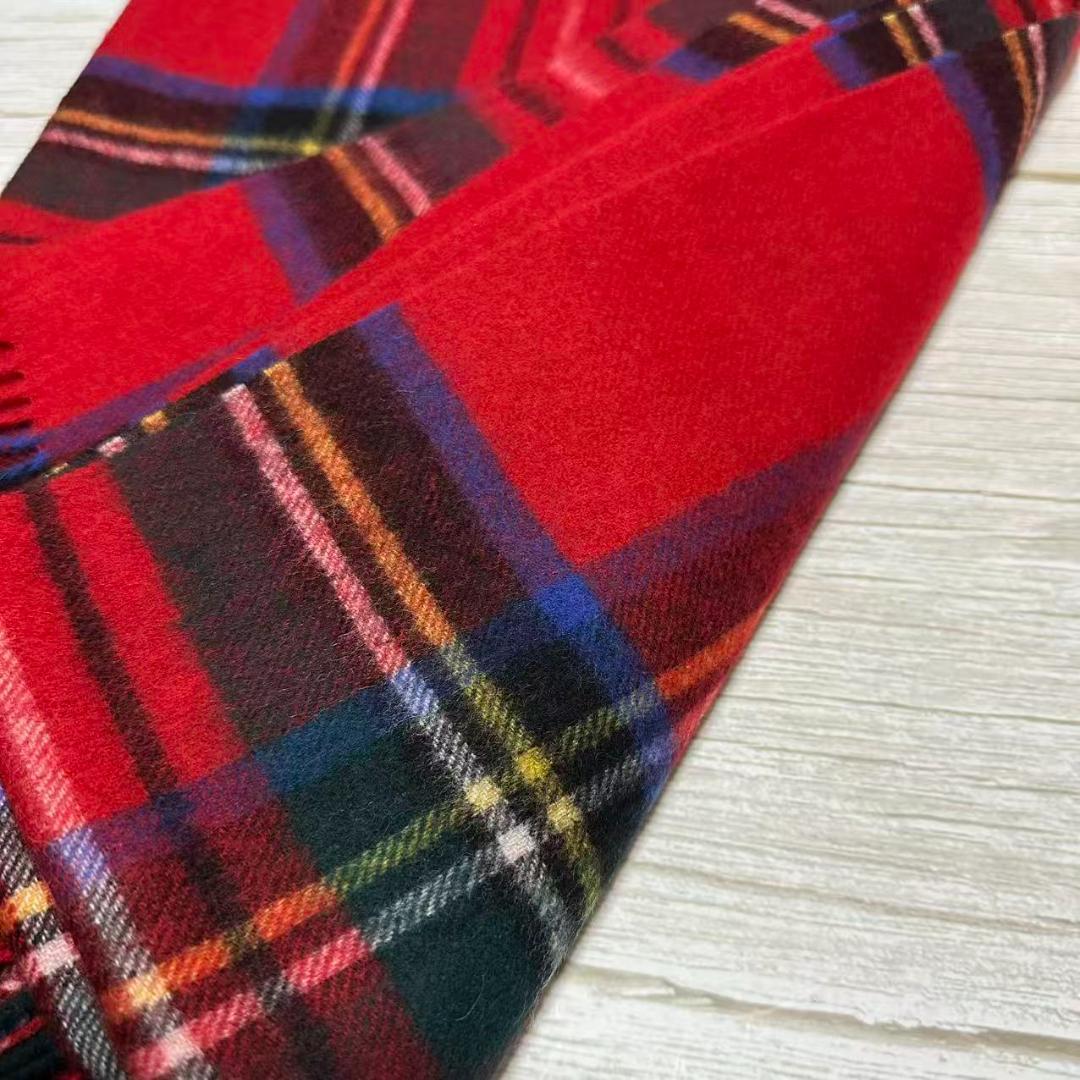 m*0様 JOHNSTONS ジョンストンズ　大判 マフラー ロイヤルスチュワー