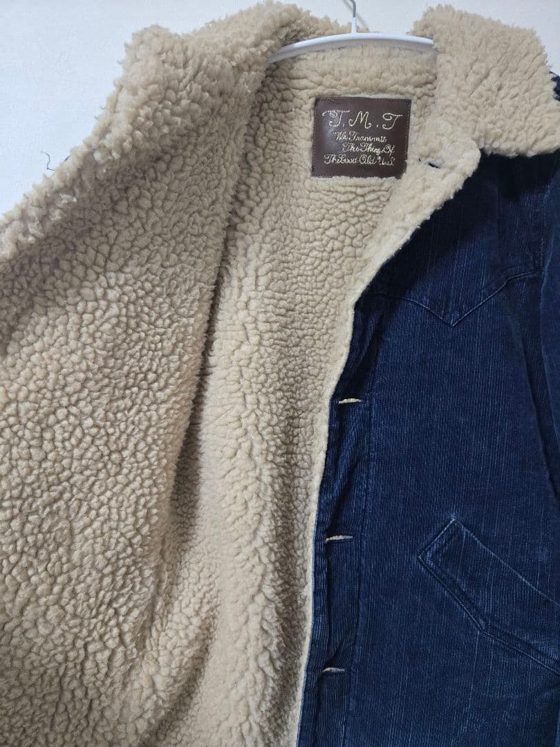 TMT (ティーエムティー) のヴィンテージ・スラブコーデュロイボアランチコート