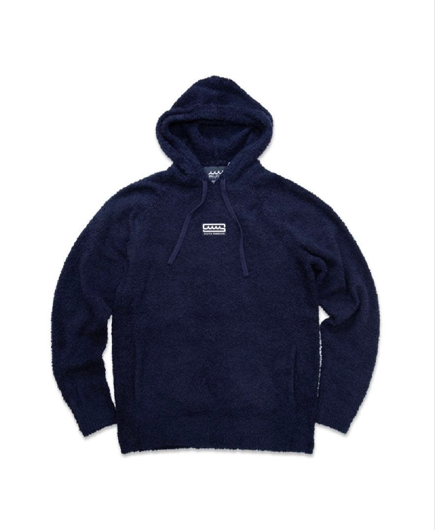 【新品】mutaMARINEモールニットパーカー　ネイビーＭ