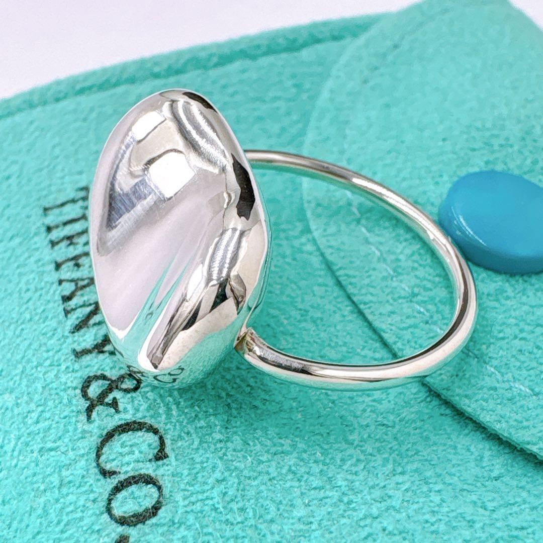 極美品 オールドティファニー ビーン ラージ リング 10.5号 シルバー925