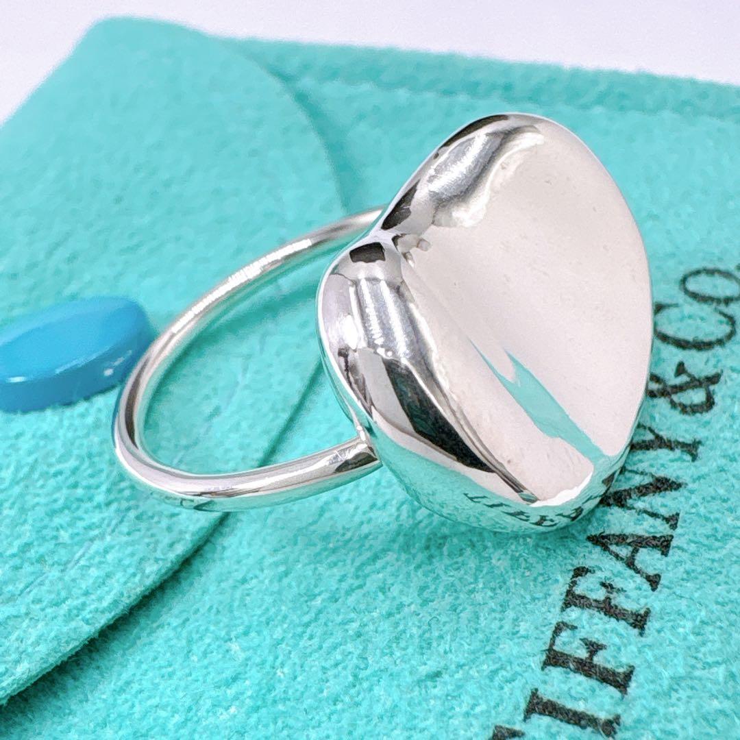 極美品 オールドティファニー ビーン ラージ リング 10.5号 シルバー925