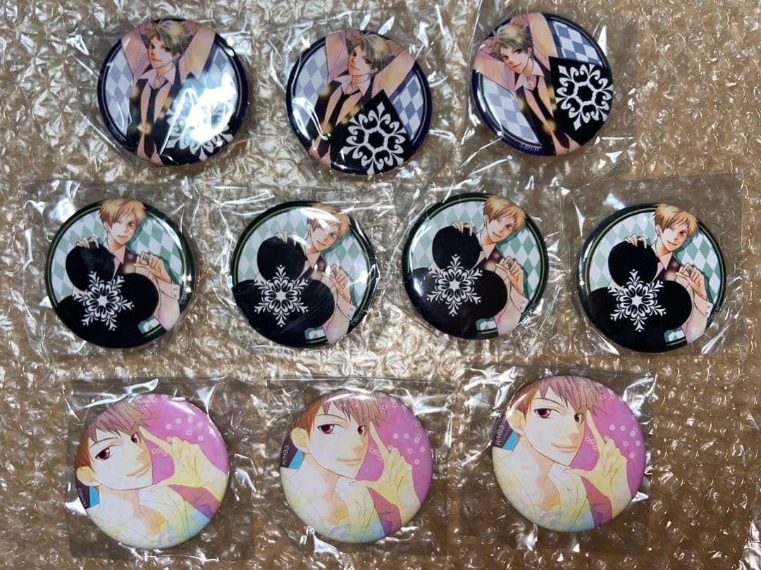 桜蘭高校ホスト部 漫福ガチャ クリップ付き缶バッジ　常陸院　光　馨　双子