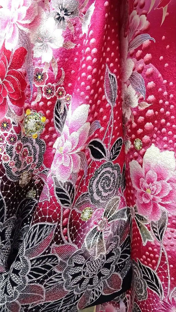 成人式　ブランドvivi高級振袖フルセット　卒業式 トーク帽レース手袋付　特価