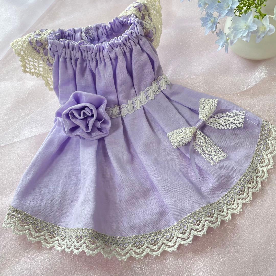 ライラックのワンピース　オーダーページ　犬服　ハンドメイド　∞TuTu∞