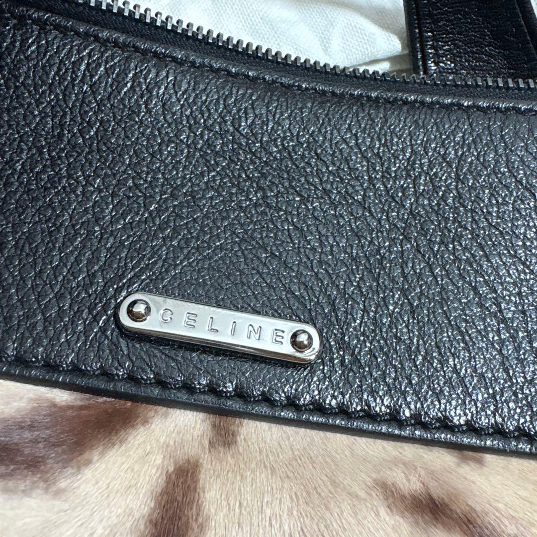 未使用近■ セリーヌ CELINE ハラコ2way アニマル柄 バッグ