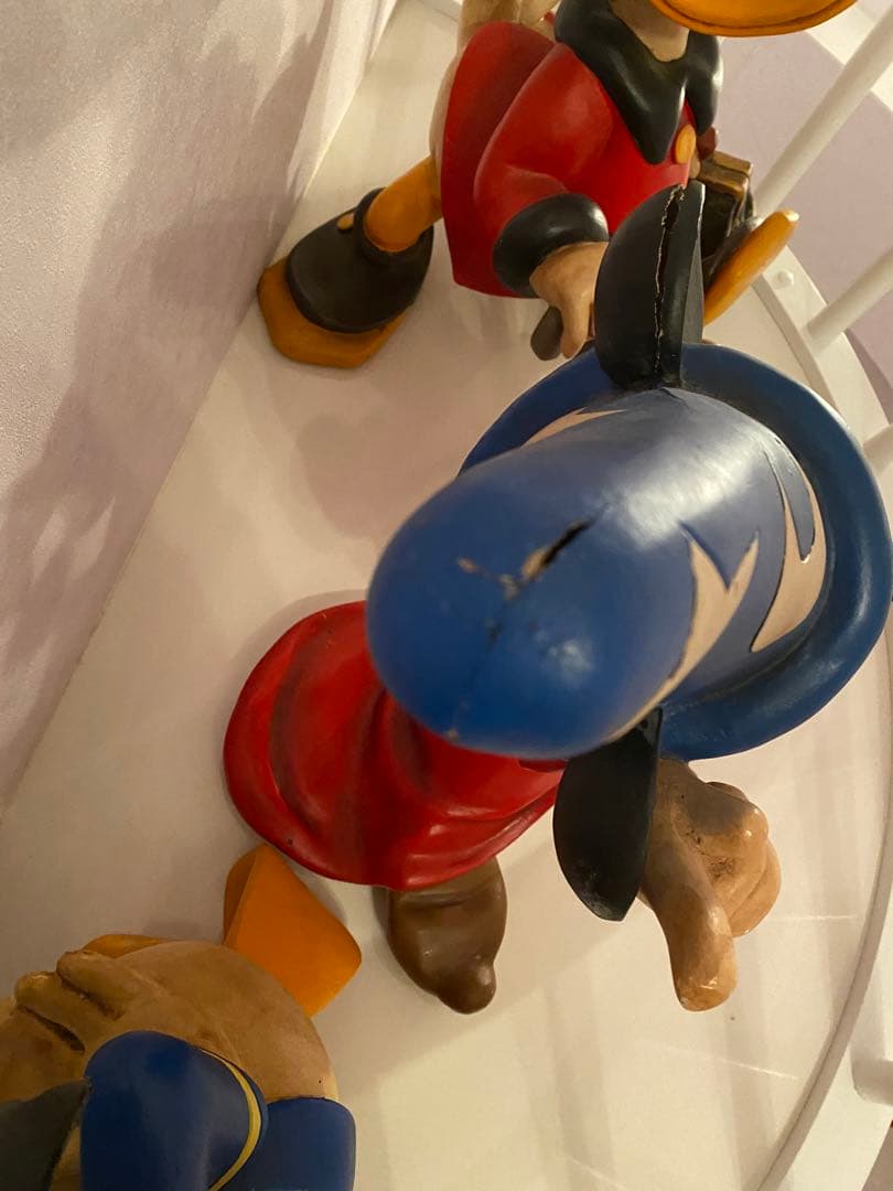 アンティーク　ミッキーマウス　ドナルド　スクルージおじさん　オブジェ