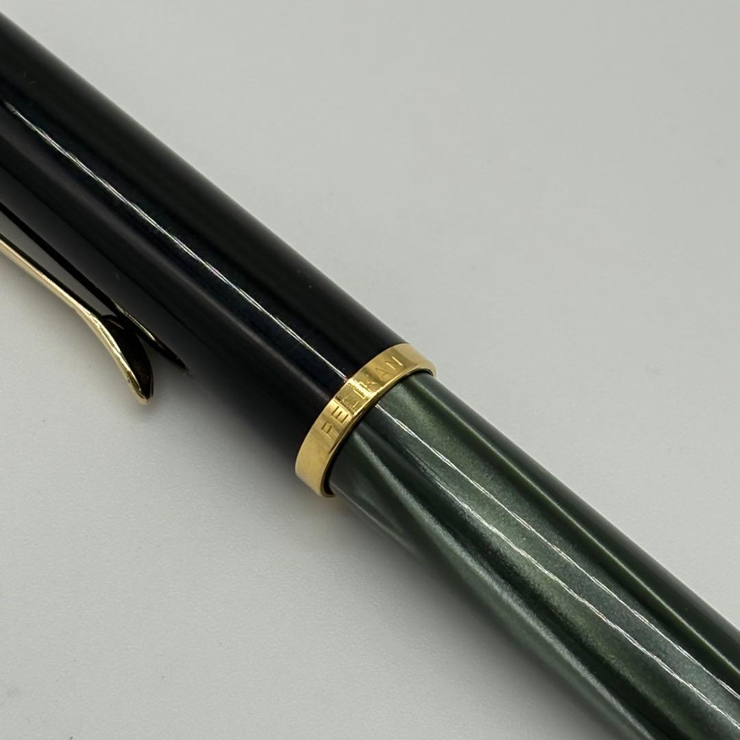 ペリカン M200 万年筆 グリーンマーブル 吸入式