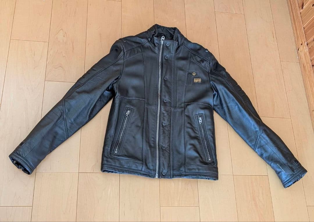 G-STAR RAW 牛革 ライダースジャケット