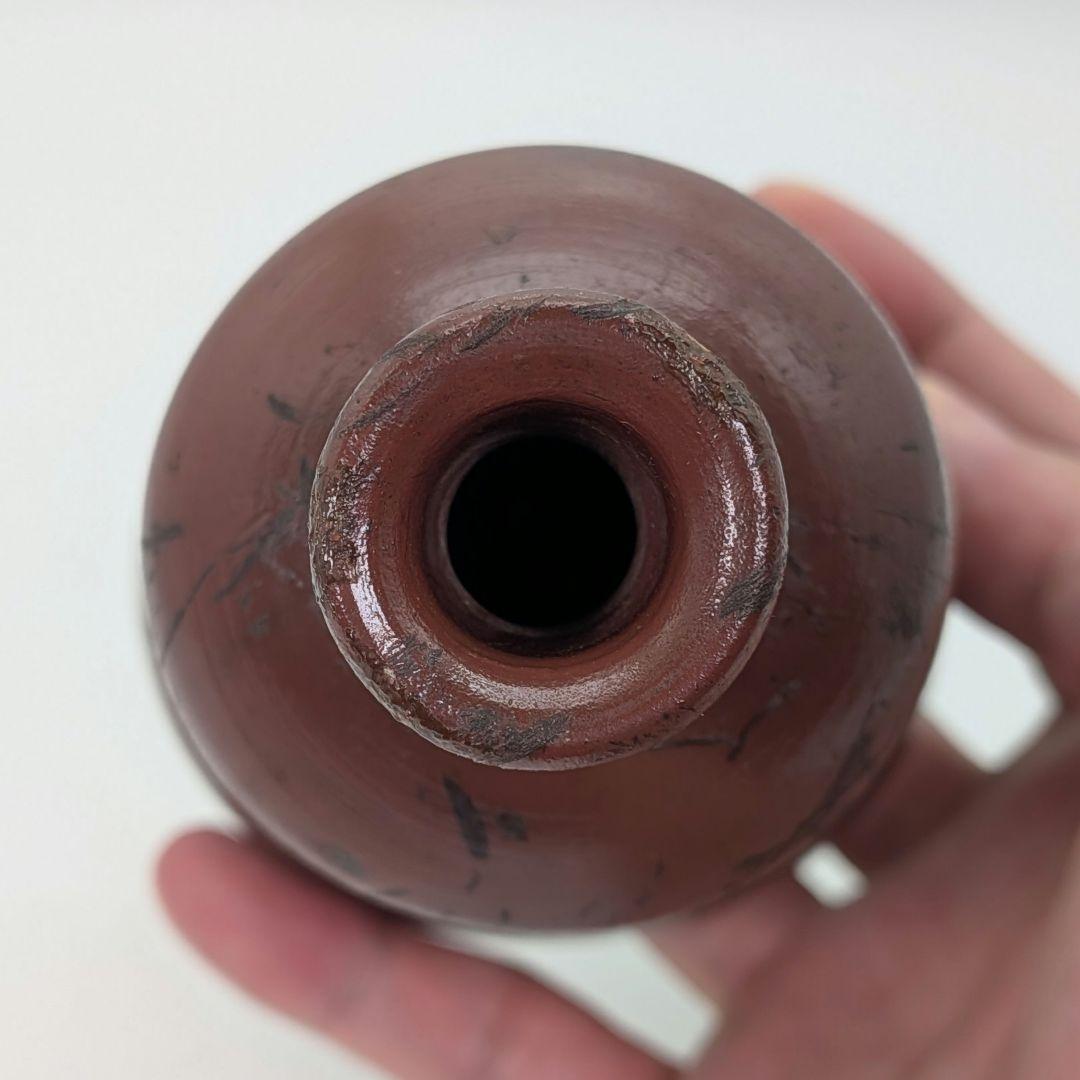 江戸末期 古備前 三方徳利 合箱合布 人形徳利 とっくり 一輪挿し花入 備前焼