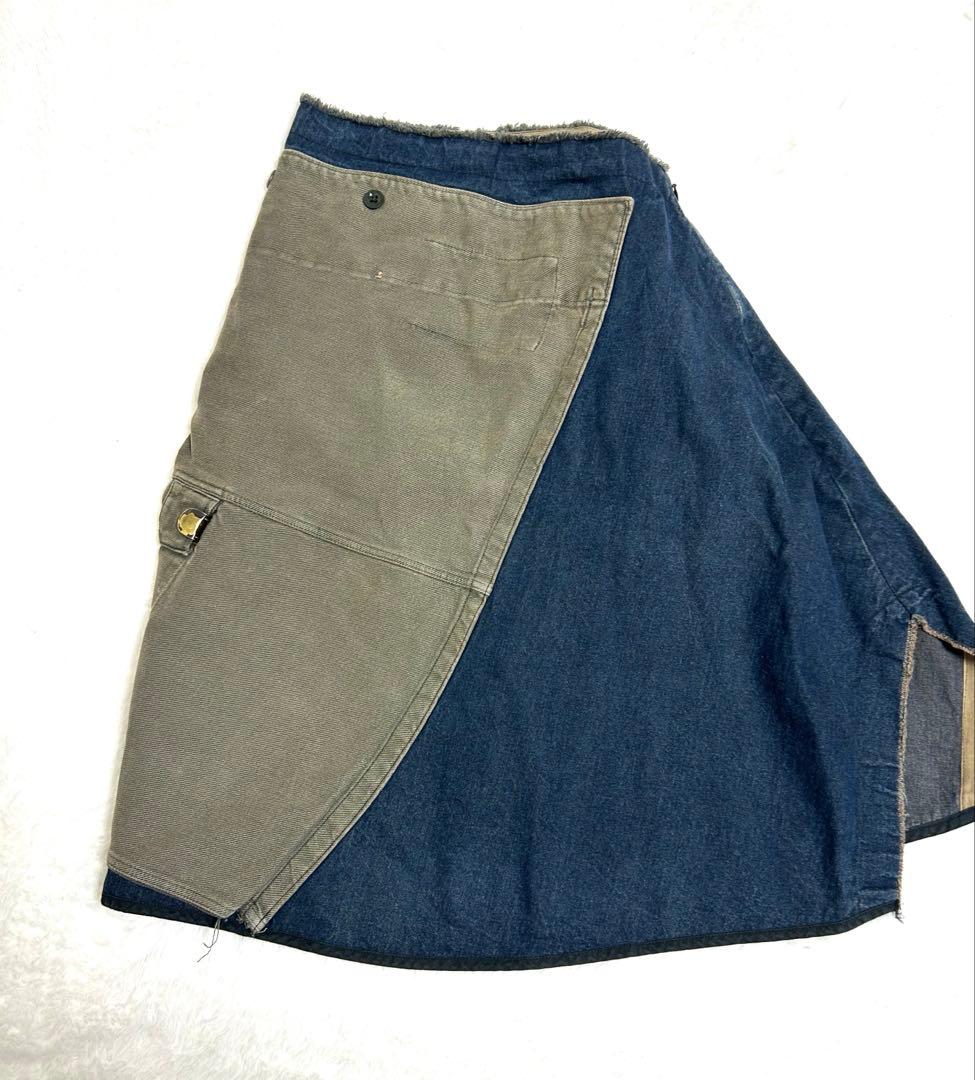 フランス製 MARC LE BIHAN 再構築 リメイク 変形 スカート L