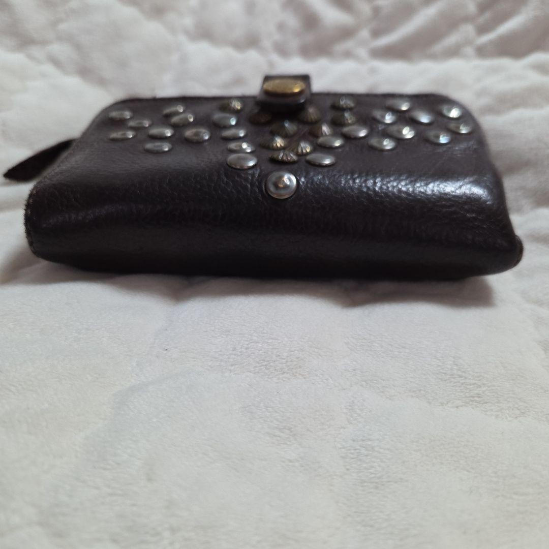 CAMPOMAGGI　二つ折り革財布　スタッズ　イタリア製