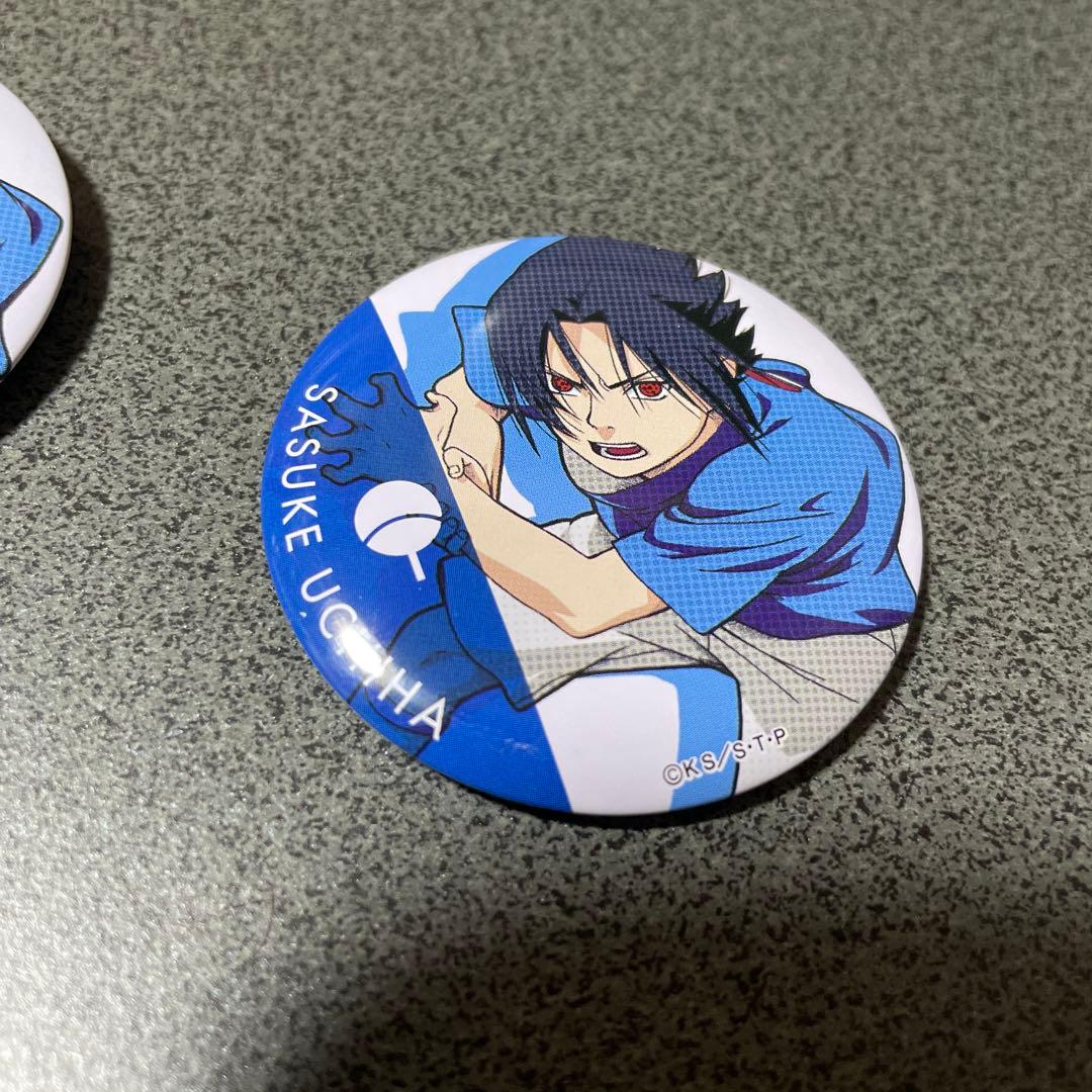 NARUTO ナルト うちはサスケ ジャンフェス トレーディング缶バッジ 2個