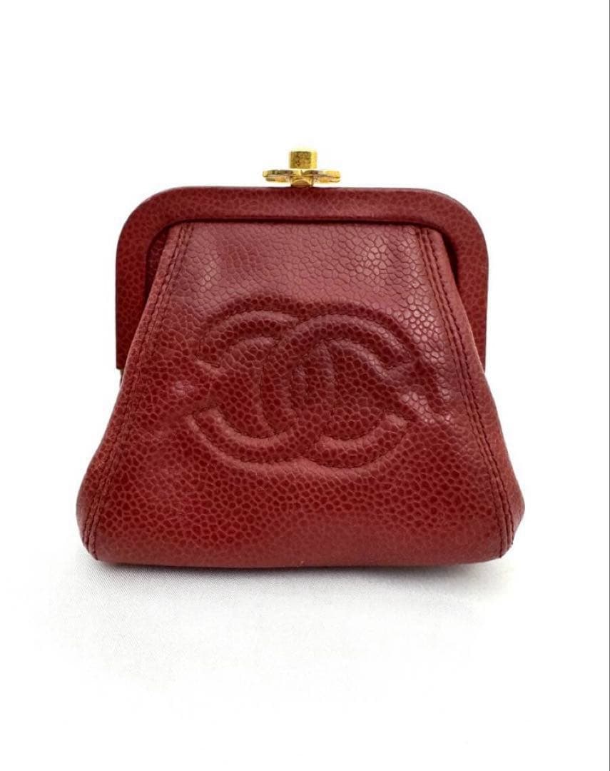 激レア❤️CHANEL❤️ヴィンテージ❤️ミニ財布❤️小銭入れ　レッド