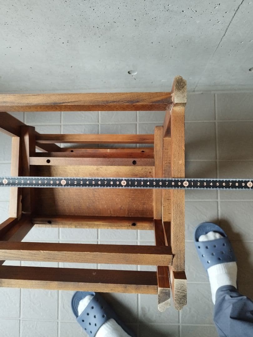 アンティーク　踏み台　木製　折りたたみ