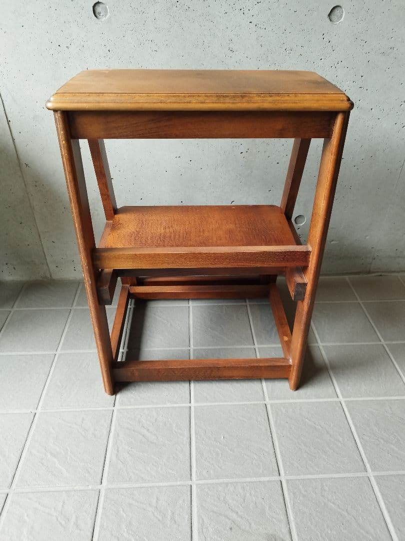 アンティーク　踏み台　木製　折りたたみ