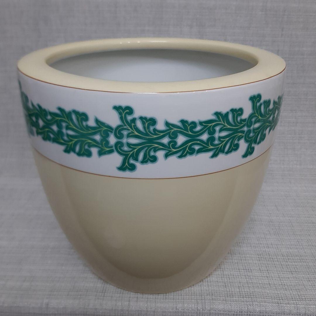 お値下げ中！ノリタケ 火鉢 唐草紋火鉢 手焙り 鉢カバー 日陶印 日本陶器