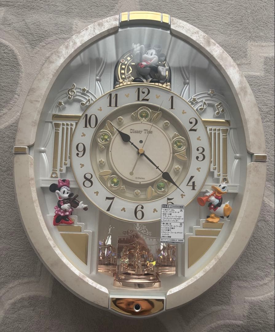 SEIKO ディズニータイム からくり時計 白マーブル FW580W