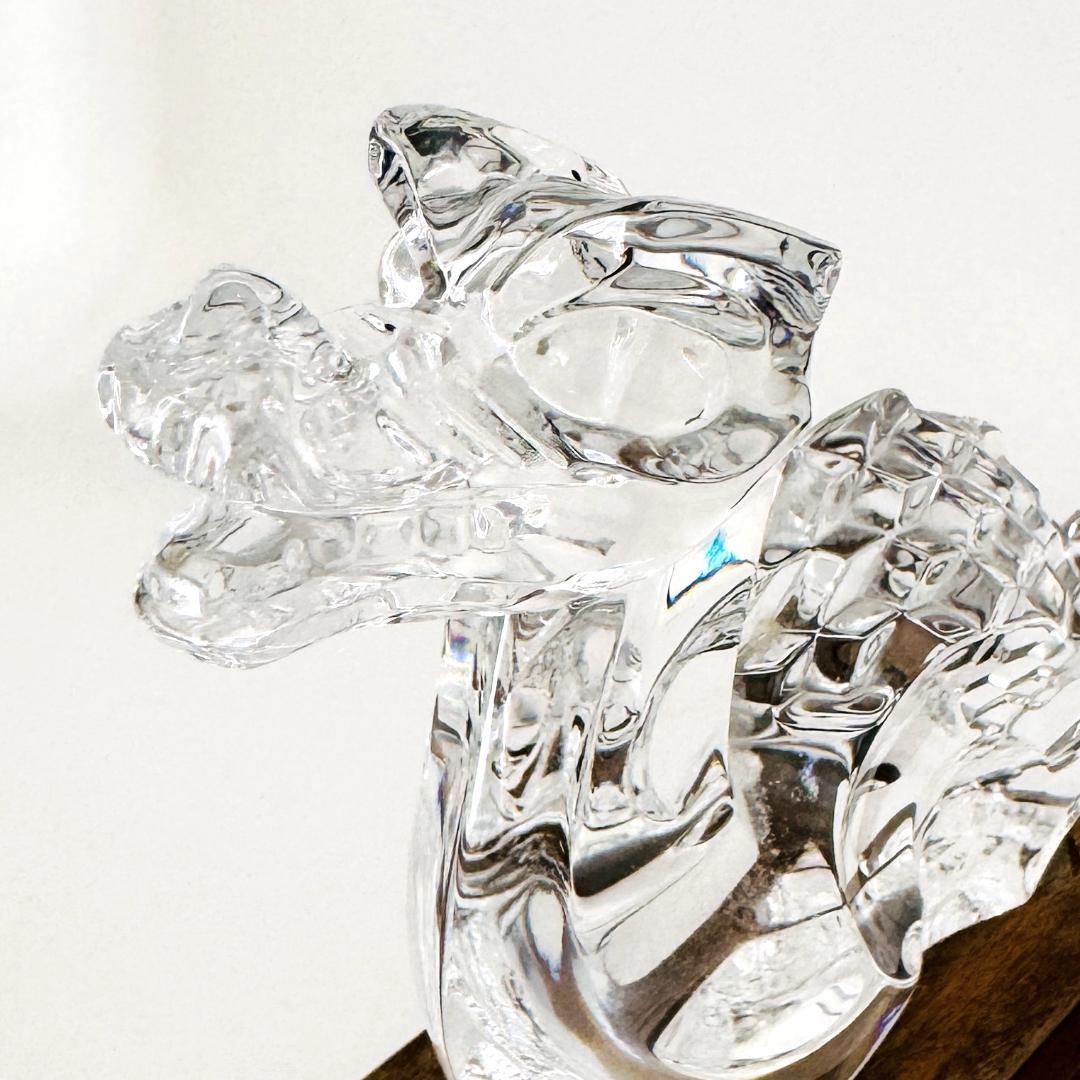 【バカラ】動物 辰 龍 ドラゴン 置物 インテリア★美品★運気up