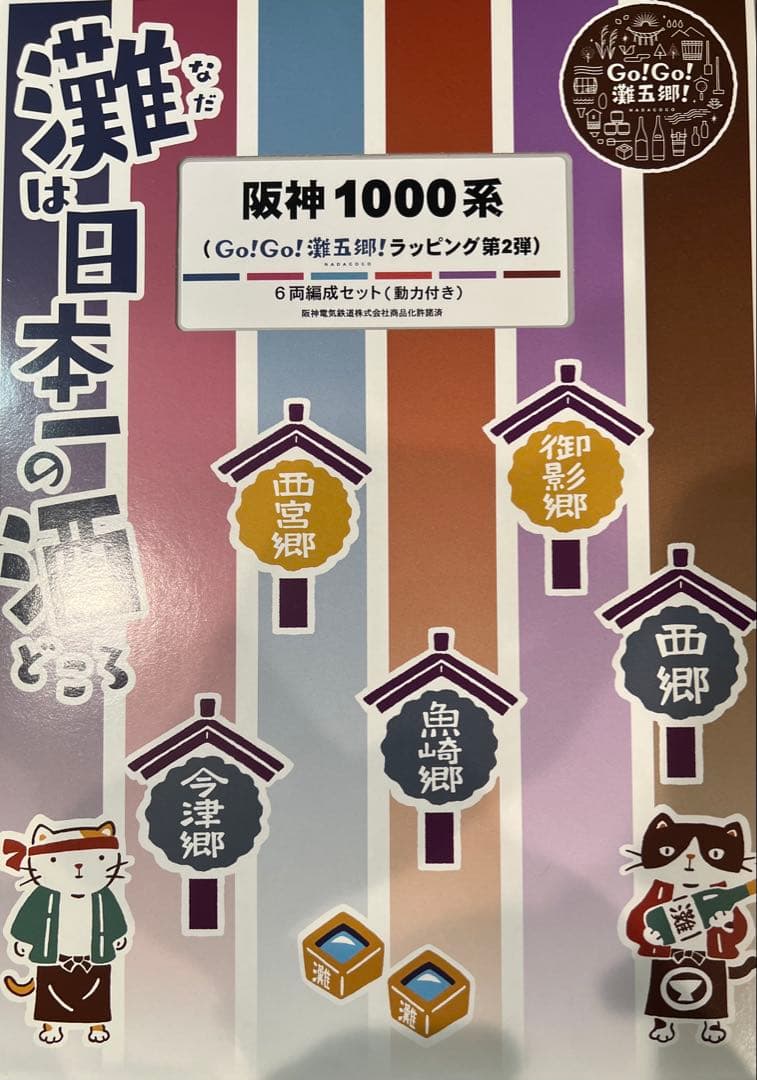 阪神1000系　灘五郷ラッピング　基本６両＋増結２両　鉄道模型