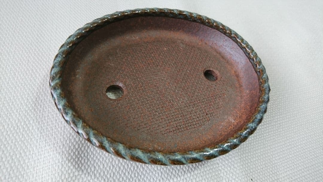 未使用  昭和レトロ  盆栽鉢 ・中国鉢 3