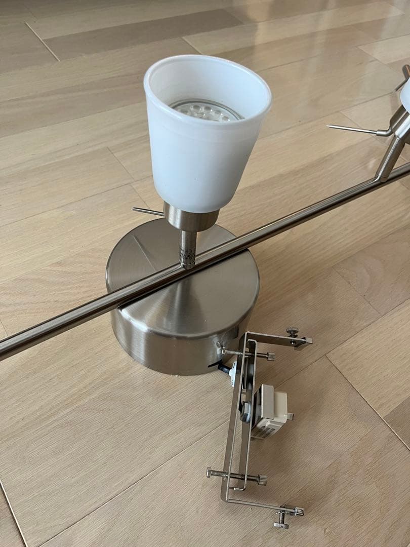 IKEAシーリングスポットライト+電球+リモコンセット