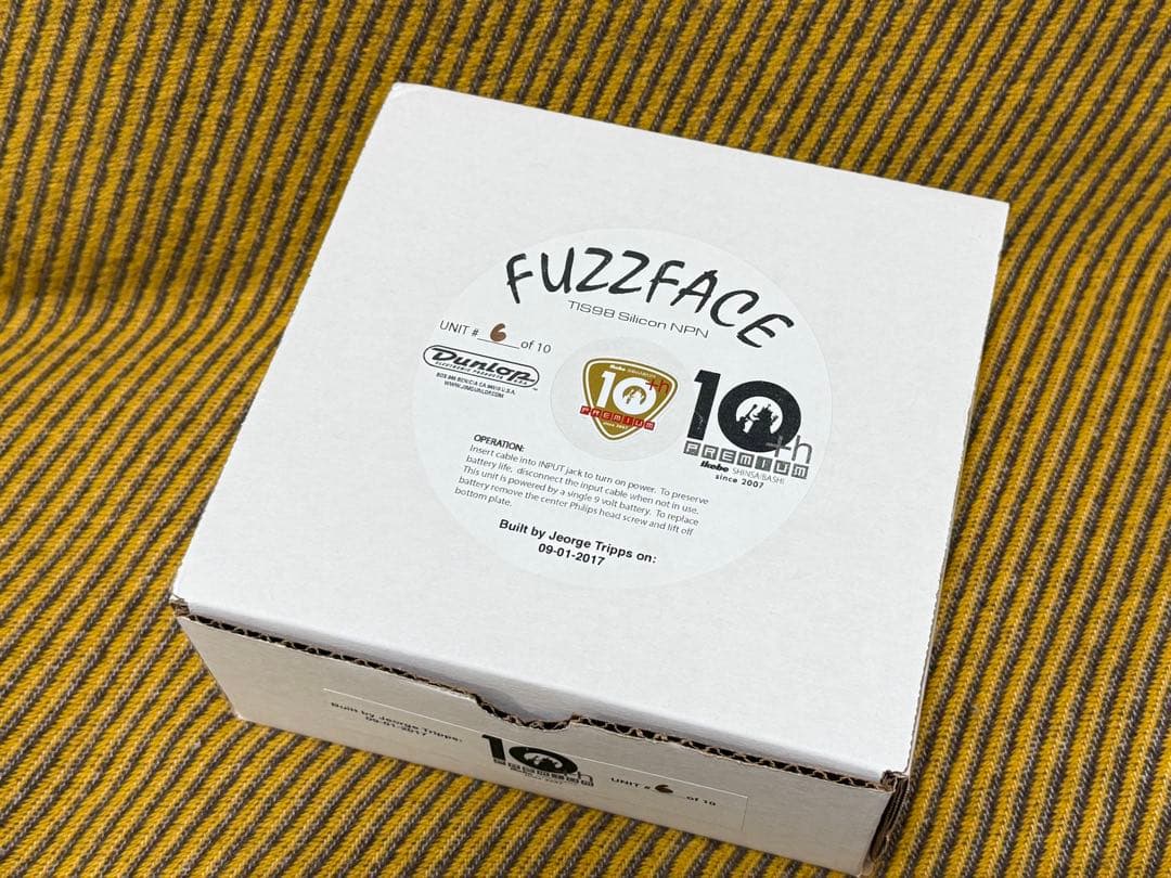 10台限定Fuzz Face Jeorge Tripps 池部プレミアム10周年