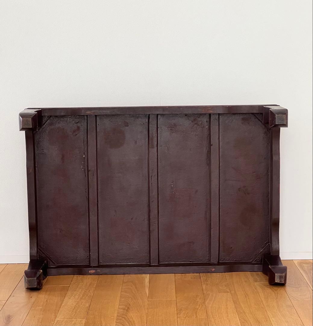 漆塗り 座卓 机 テーブル ちゃぶ台 古家具 昭和レトロ