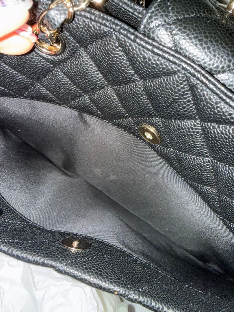 Chanel ブラック キルティング トートバッグ