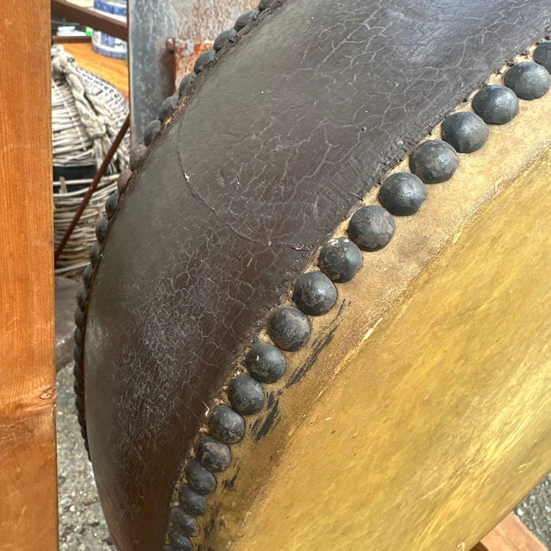 瞬間的お値下げ❣️ヴィンテージ　和太鼓 木製フレーム バチ付き