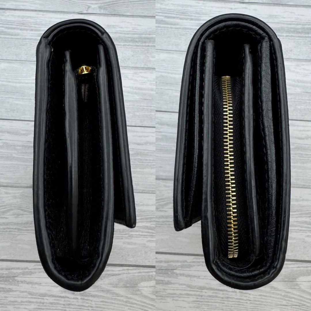 【極美品】GUCCI 二つ折り財布 GG柄 スプリーム マーモント ブラック