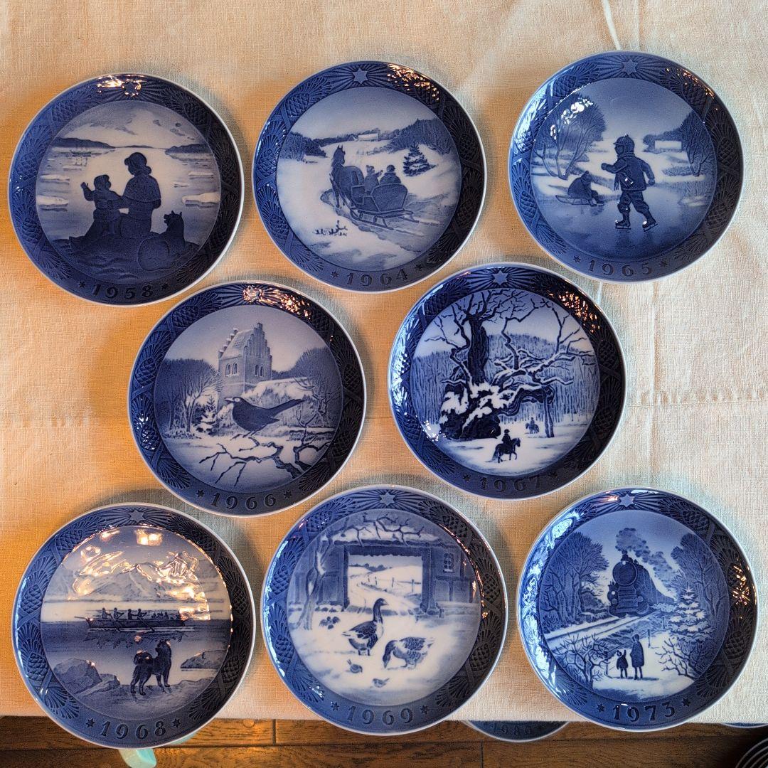 ロイヤルコペンハーゲン イヤープレート 38枚 1958-2006　バラ売可