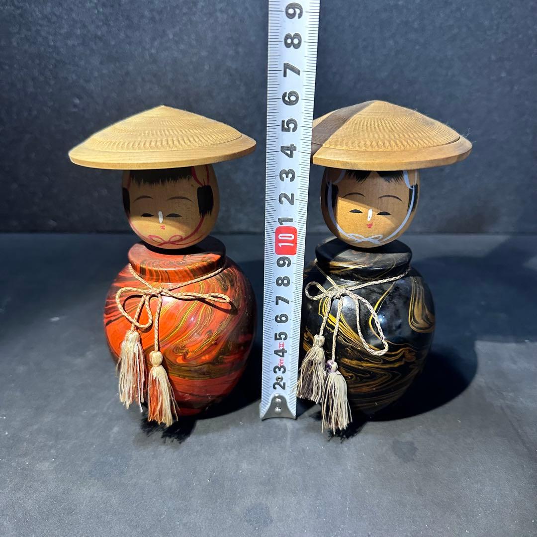 ビンテージ鳴子漆器　こけし