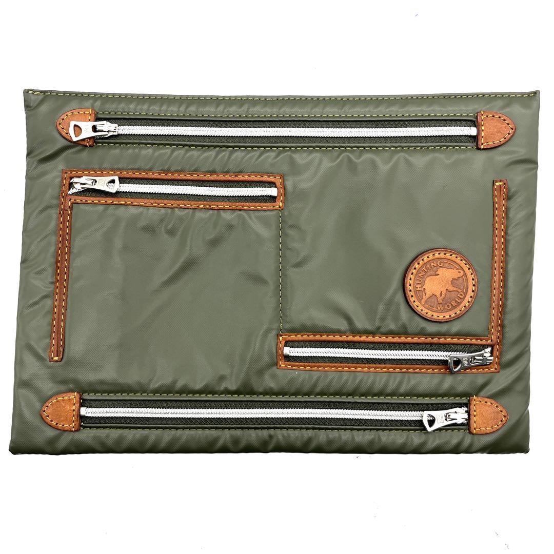 【未使用級 極美品 超希少】ハンティングワールド オフロードライン マルチポーチ