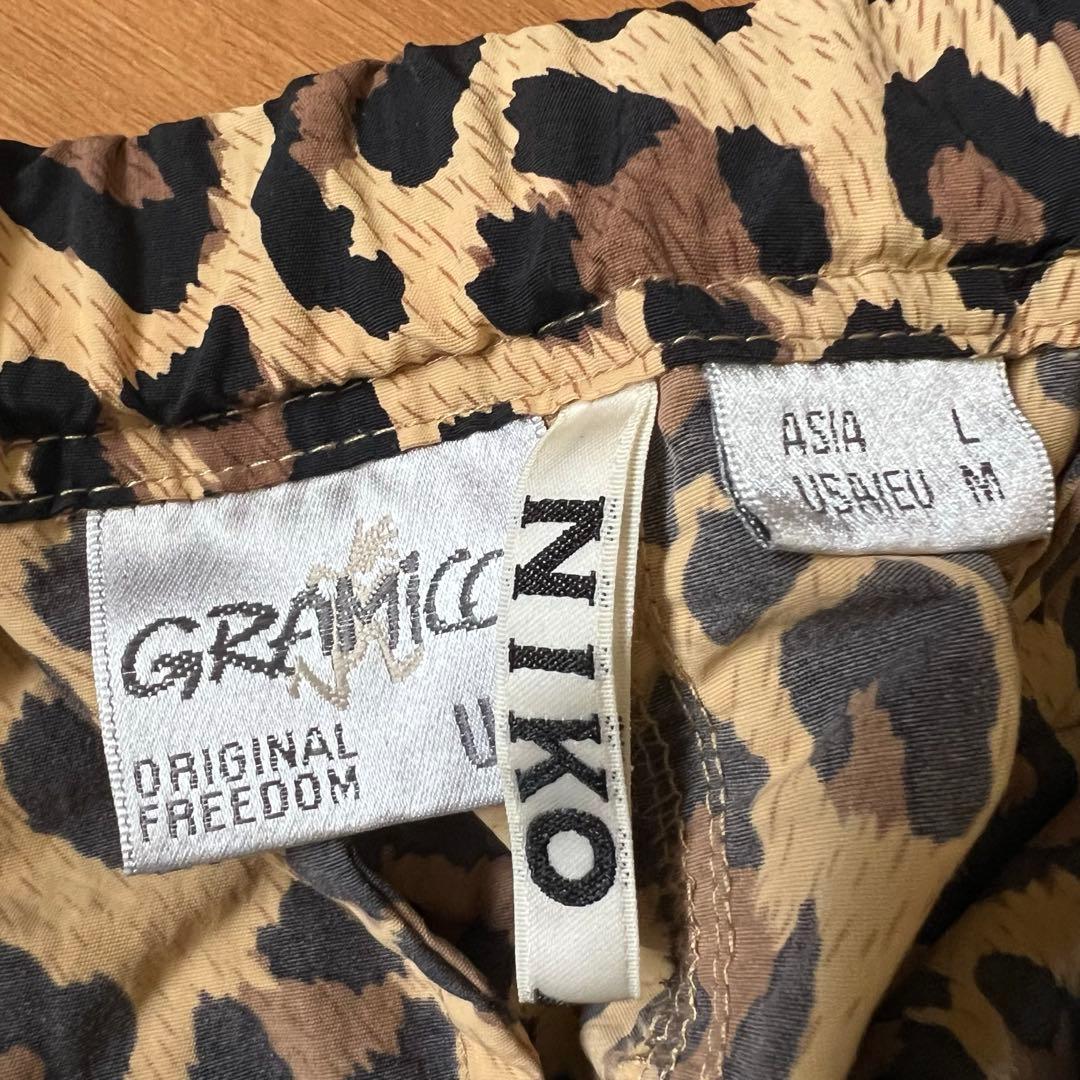 最終　グラミチ×ニコアンド　ヒョウ柄サルエルラップパンツ　限定　ユニセックス