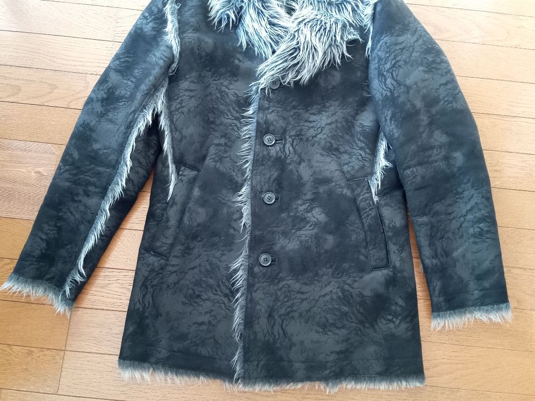 美品　TETE HOMME　ムートン　ファー　毛皮　アーカイブ　y2k