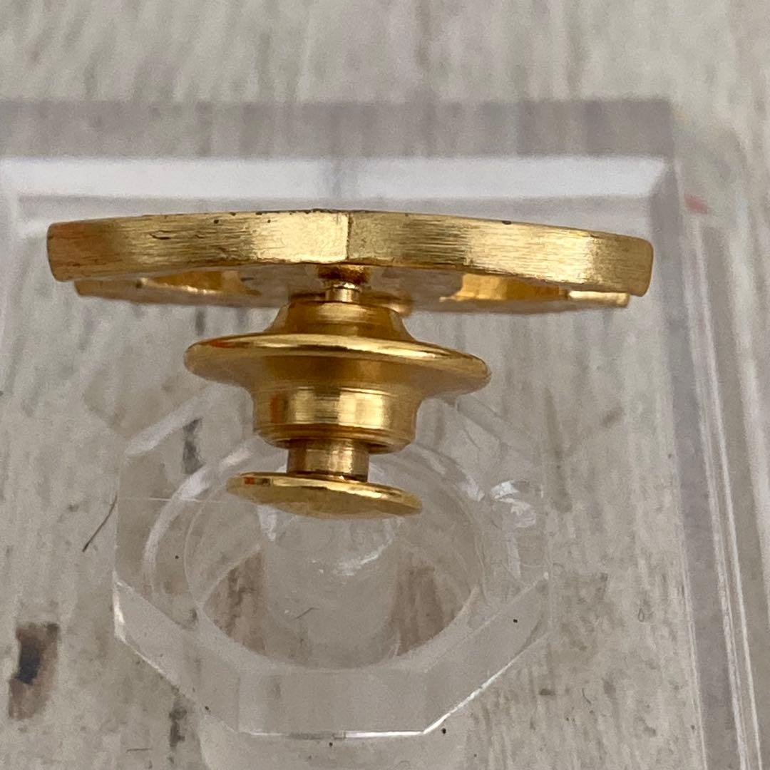 CHANELシャネル ピンブローチココマークブラックCC 02A ゴールドカラー