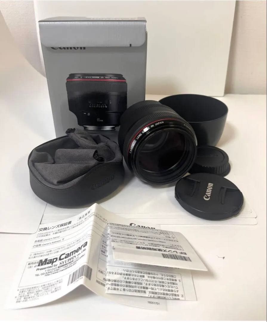Canon EF85mm F1.2 LⅡ 中望遠レンズ 元箱付き美品