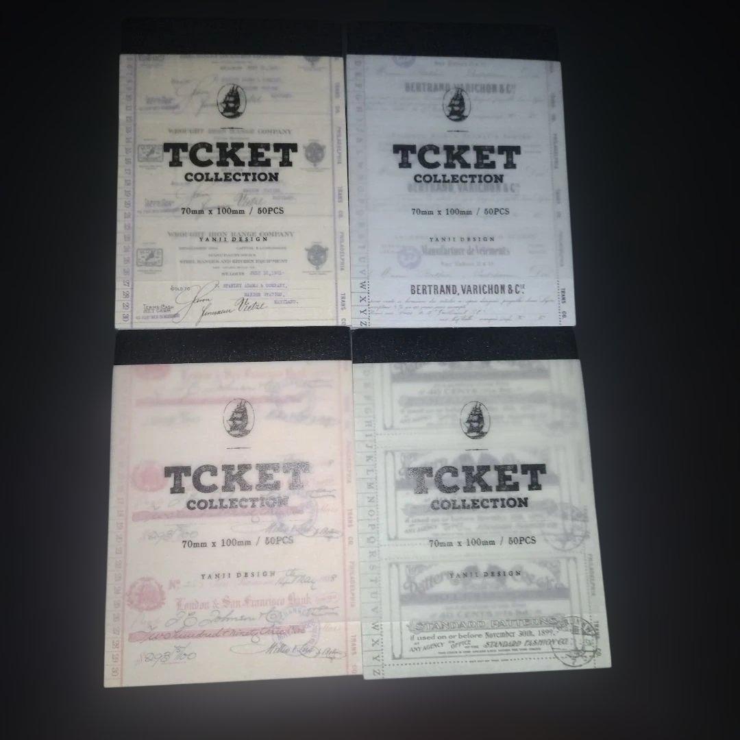 【一部使用済み】チケット風コラージュ素材 まとめ売り