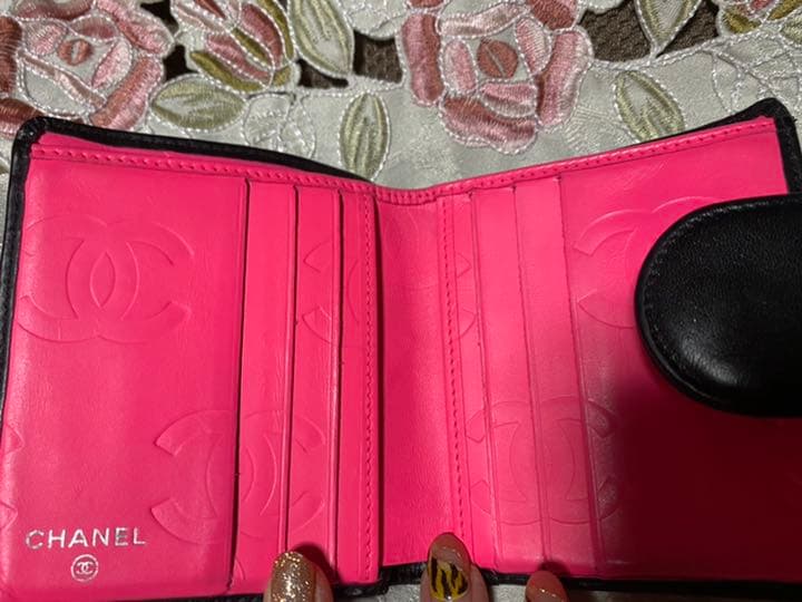 CHANEL カンボンライン 折り財布