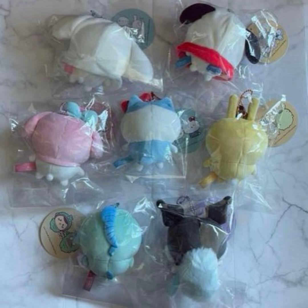 ちいかわ×サンリオキャラクターズ　ぷちミニマスコットフードマスコット全7種セット