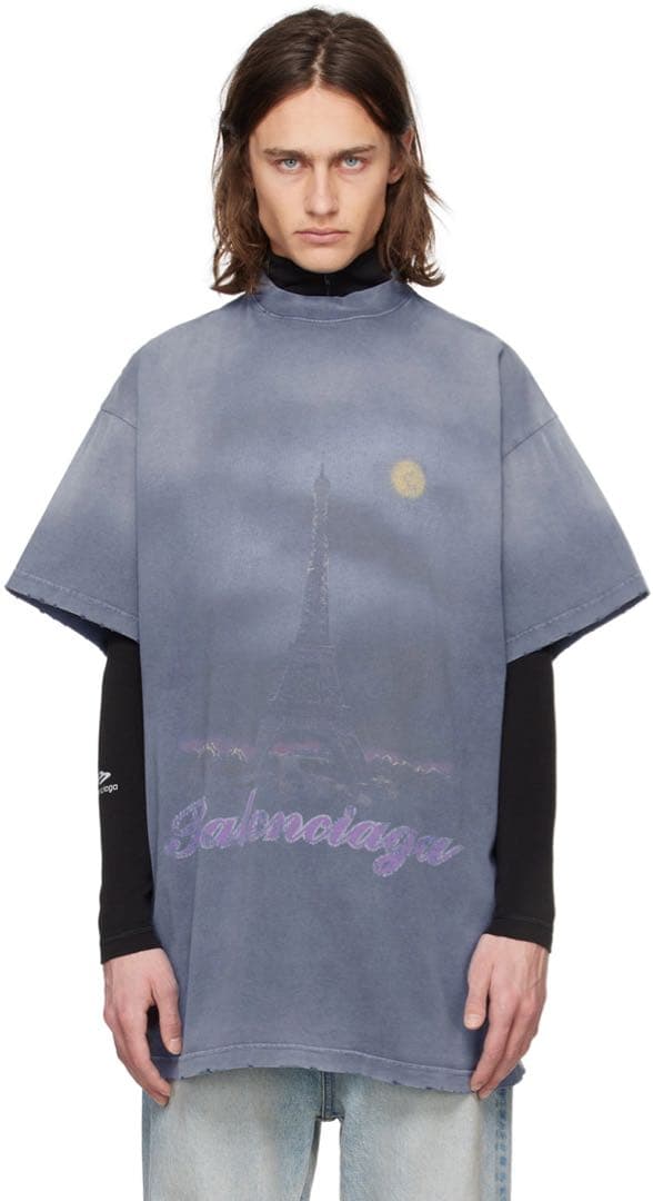 トップス BALENCIAGA Paris moon t shirt size 1