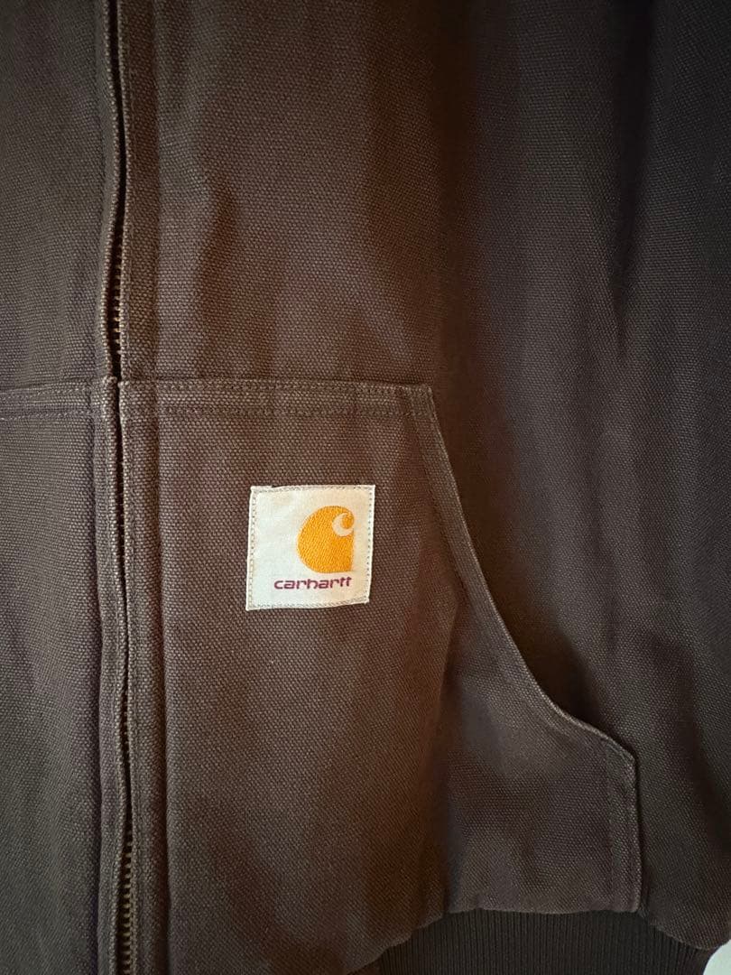 Carhartt アクティブジャケット S ダーク ブラウン ブルゾン パーカー