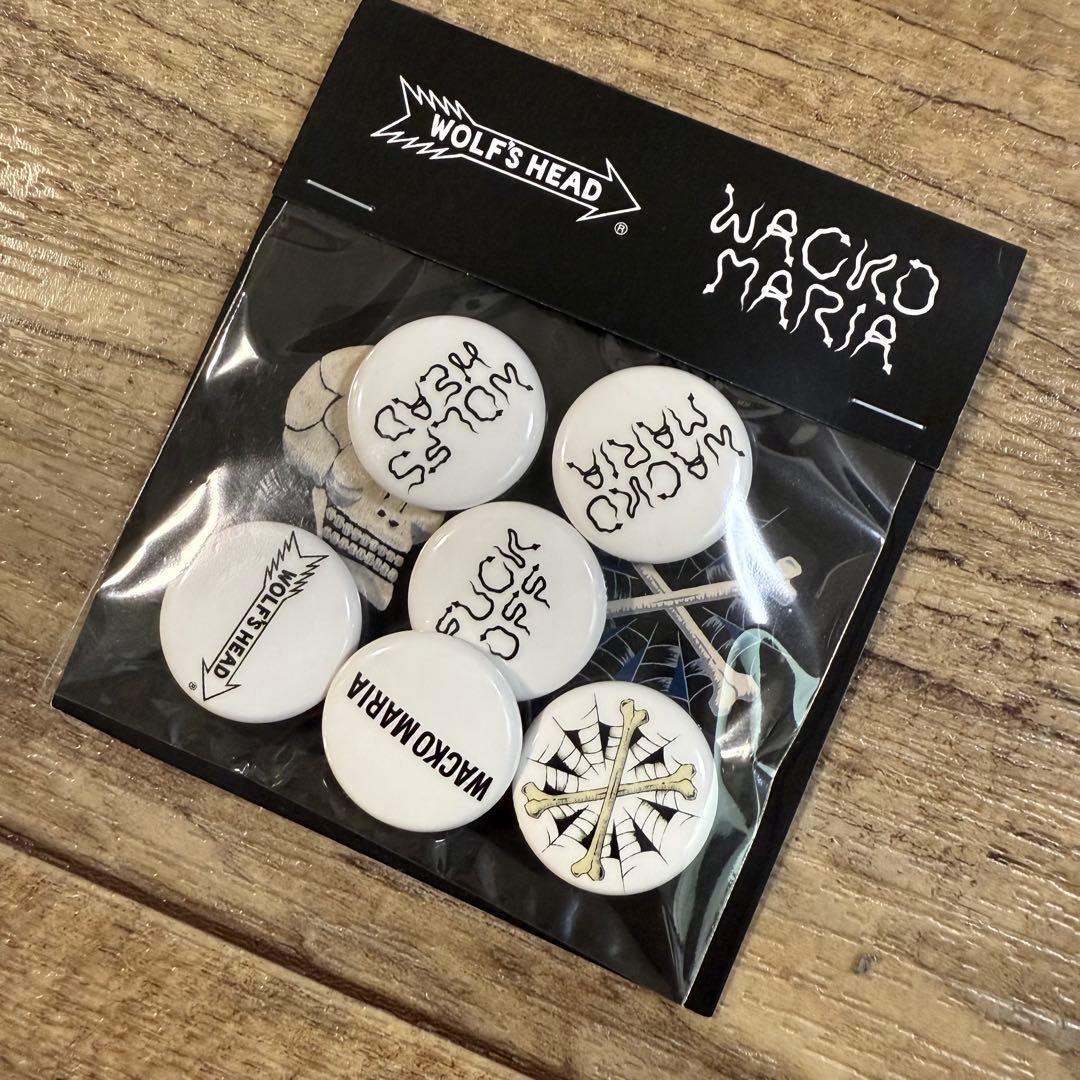 ※専用　レア ウルフズヘッド ワコマリア 缶バッジセット 白 幹田卓司